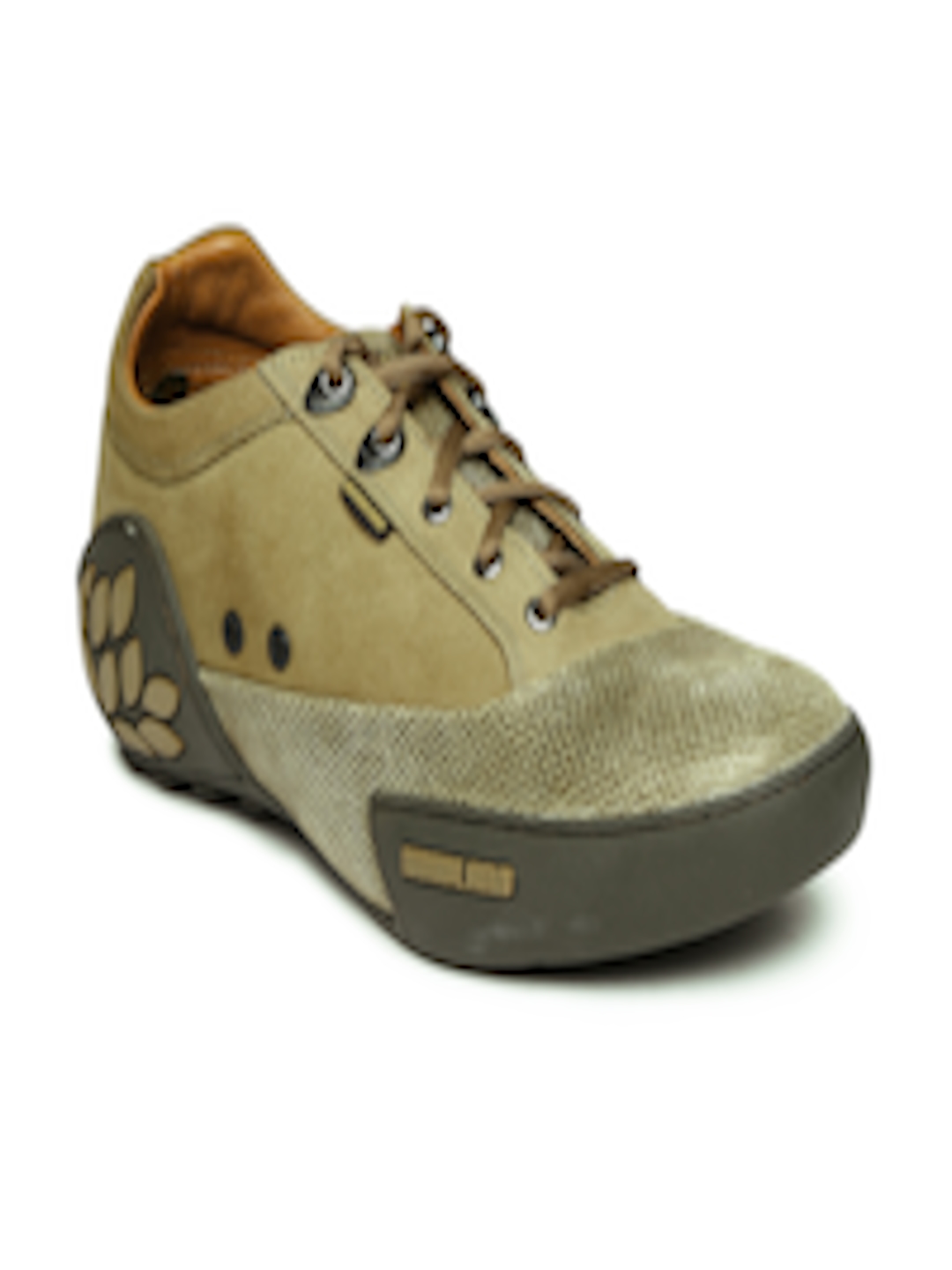 Buy Woodland Men Olive Green Leather Casual Shoes Casual