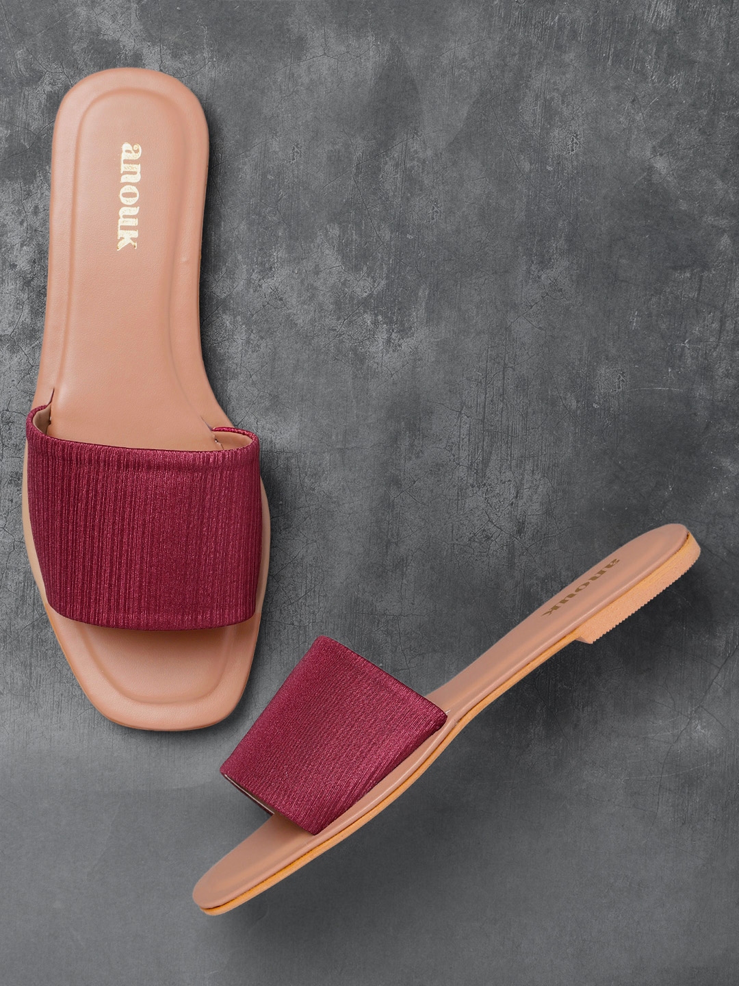 anouk open toe flats