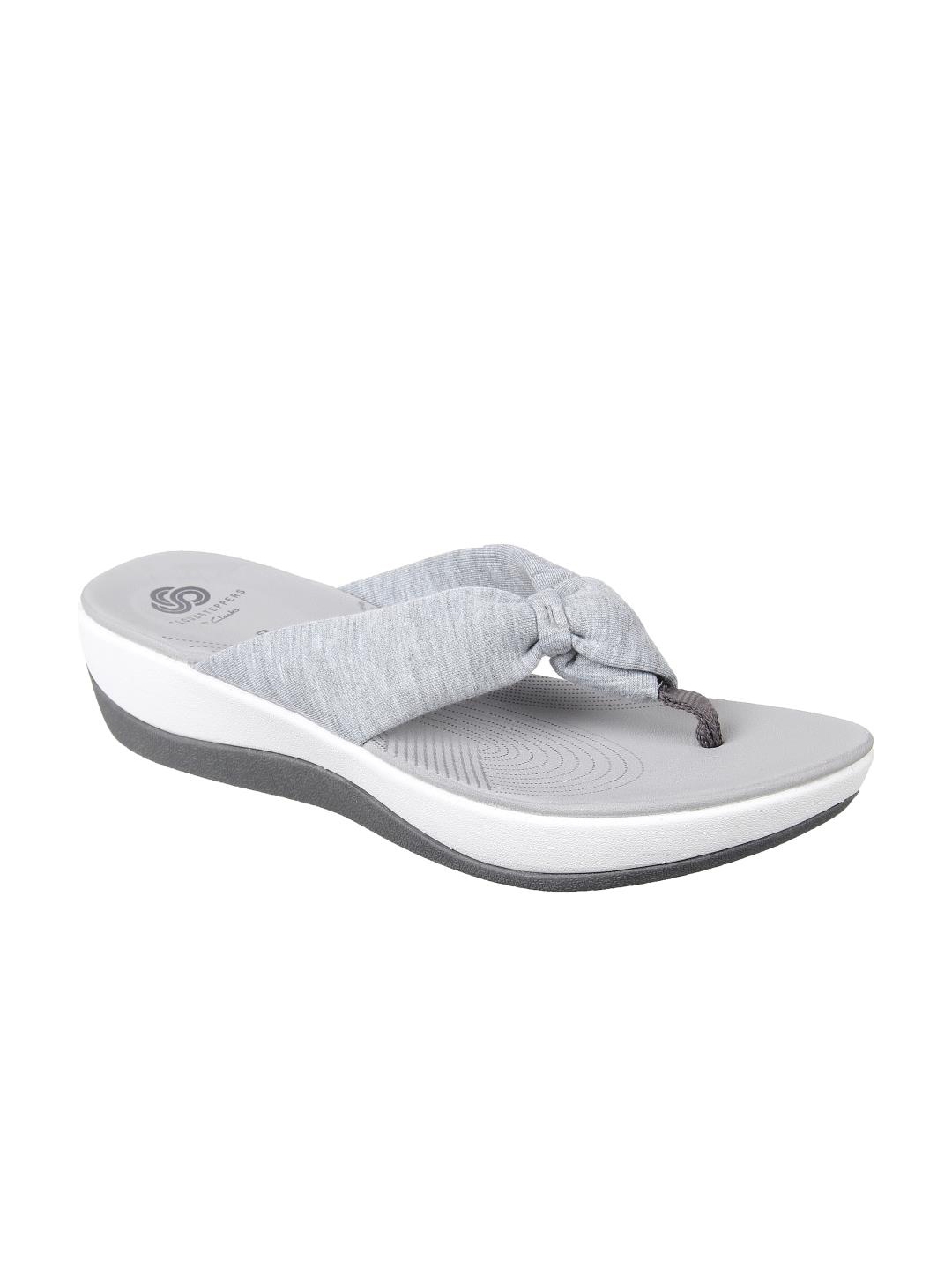 clarks gray flats