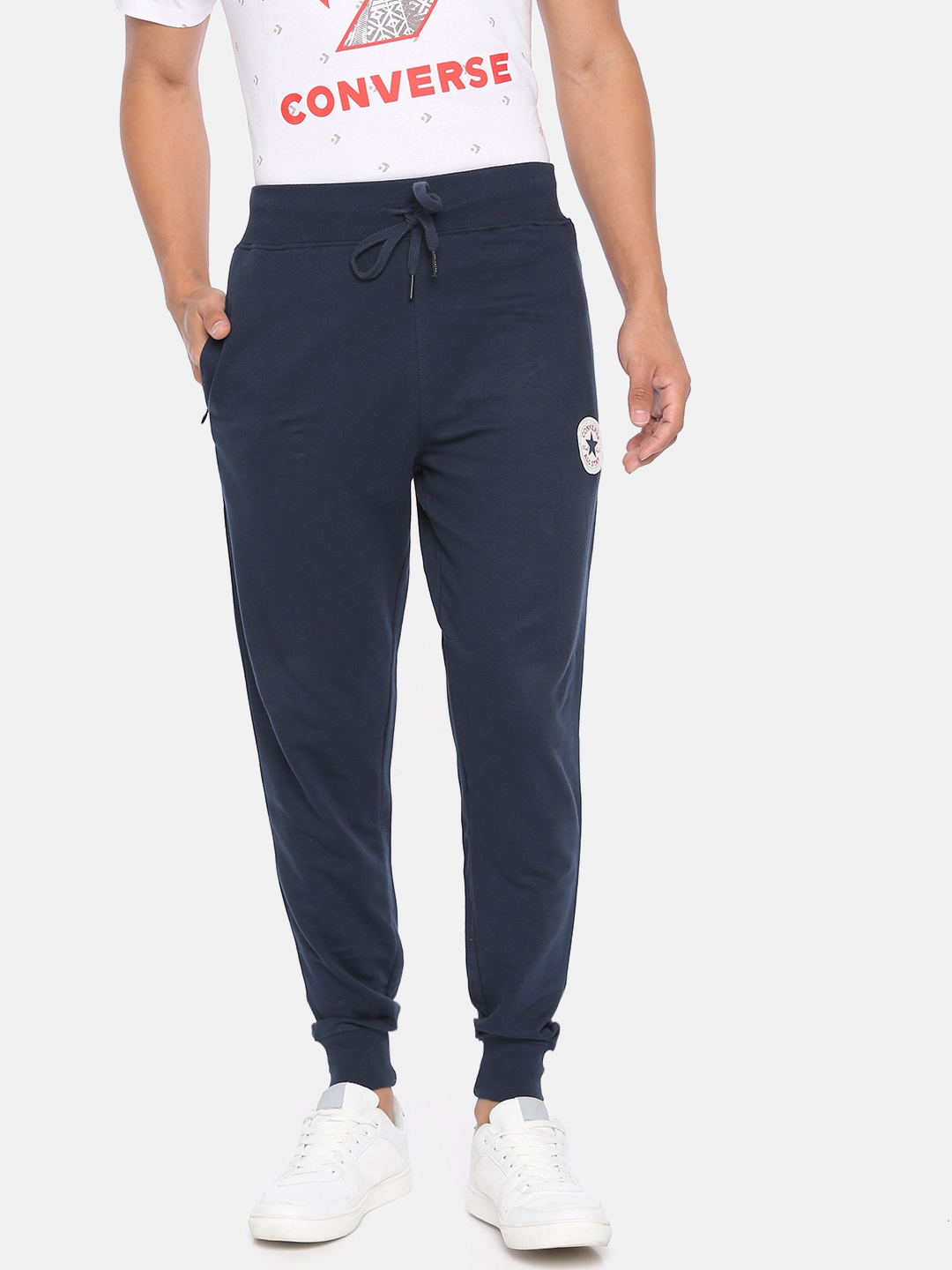 mens navy blue track pants