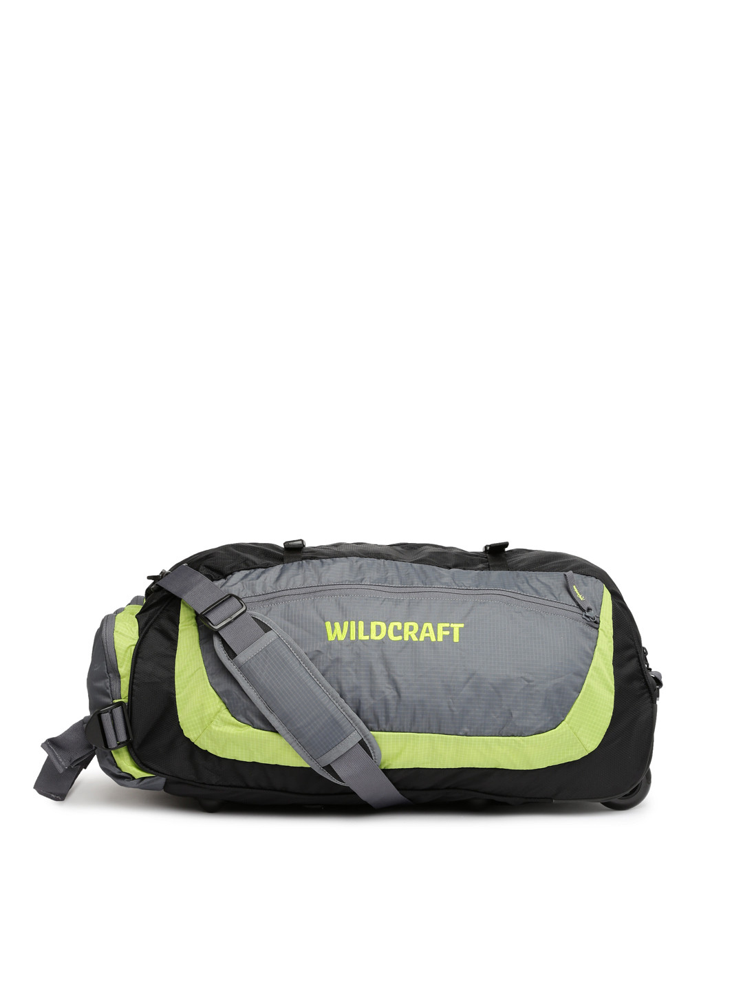 Buy Wildcraft Unisex Grey & Green Rover 2 Trolley Duffel Bag Duffel Bag for Unisex 953313 Myntra