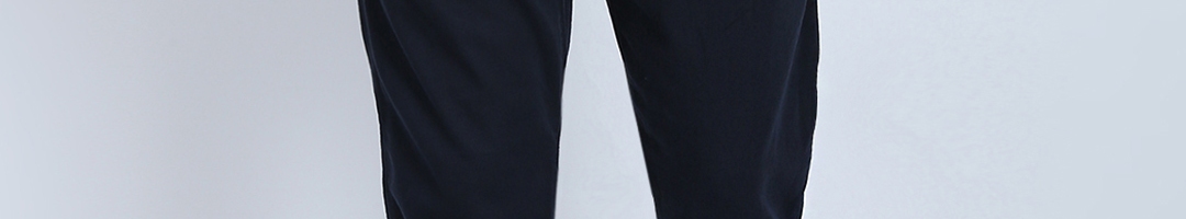 Buy Antony Morato Men Blue Slim Fit Solid Regular Trousers - Trousers ...