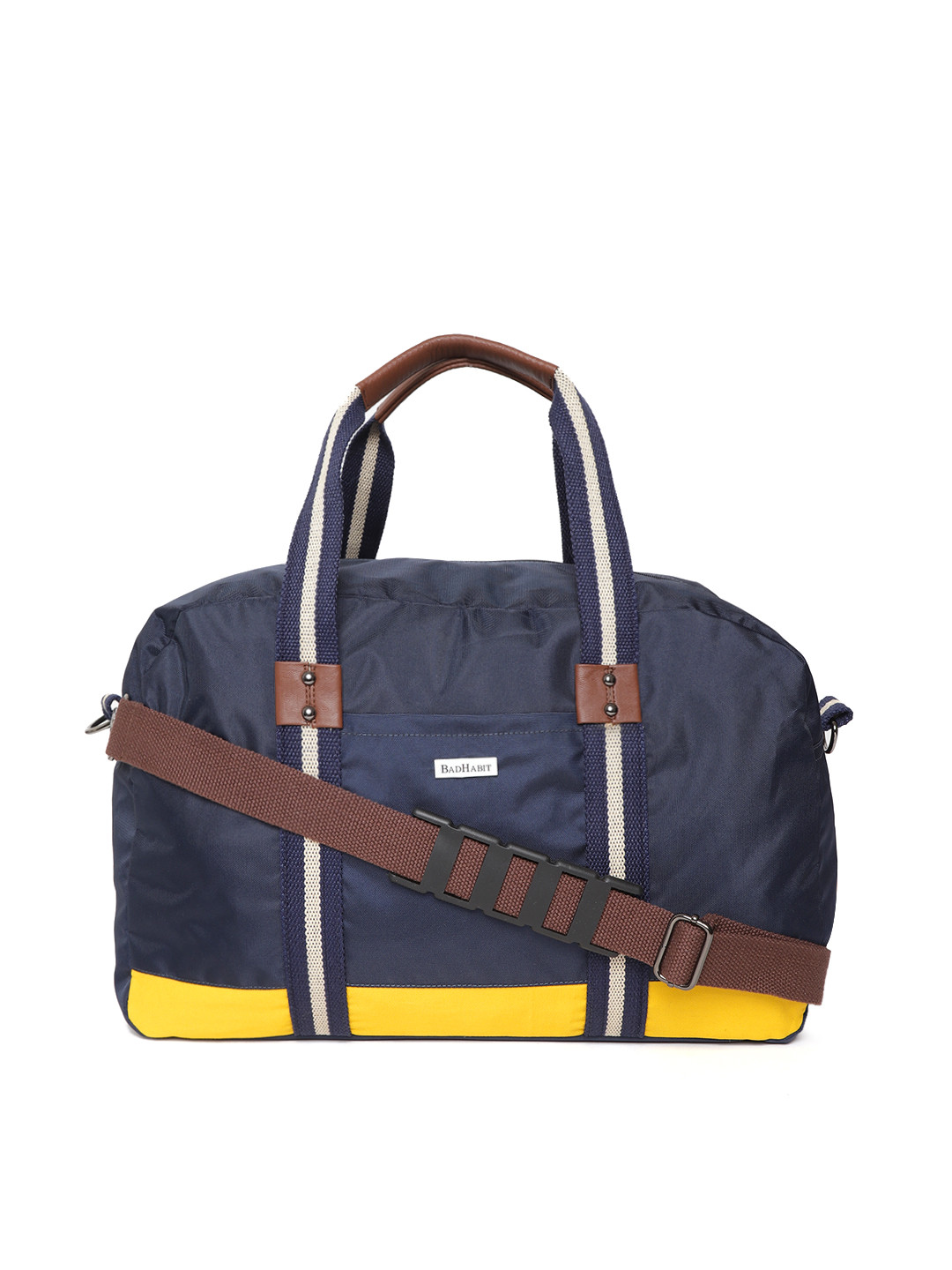 Buy BAD HABIT Unisex Navy Blue Gym Duffel Bag Duffel Bag for Unisex