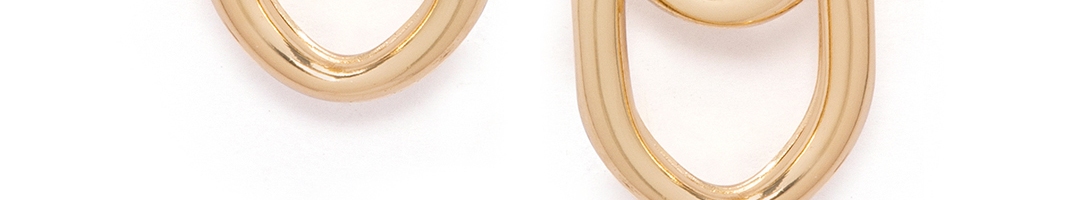 Buy Rubans Gold Toned Circular Studs - Earrings for Women 9548871 | Myntra