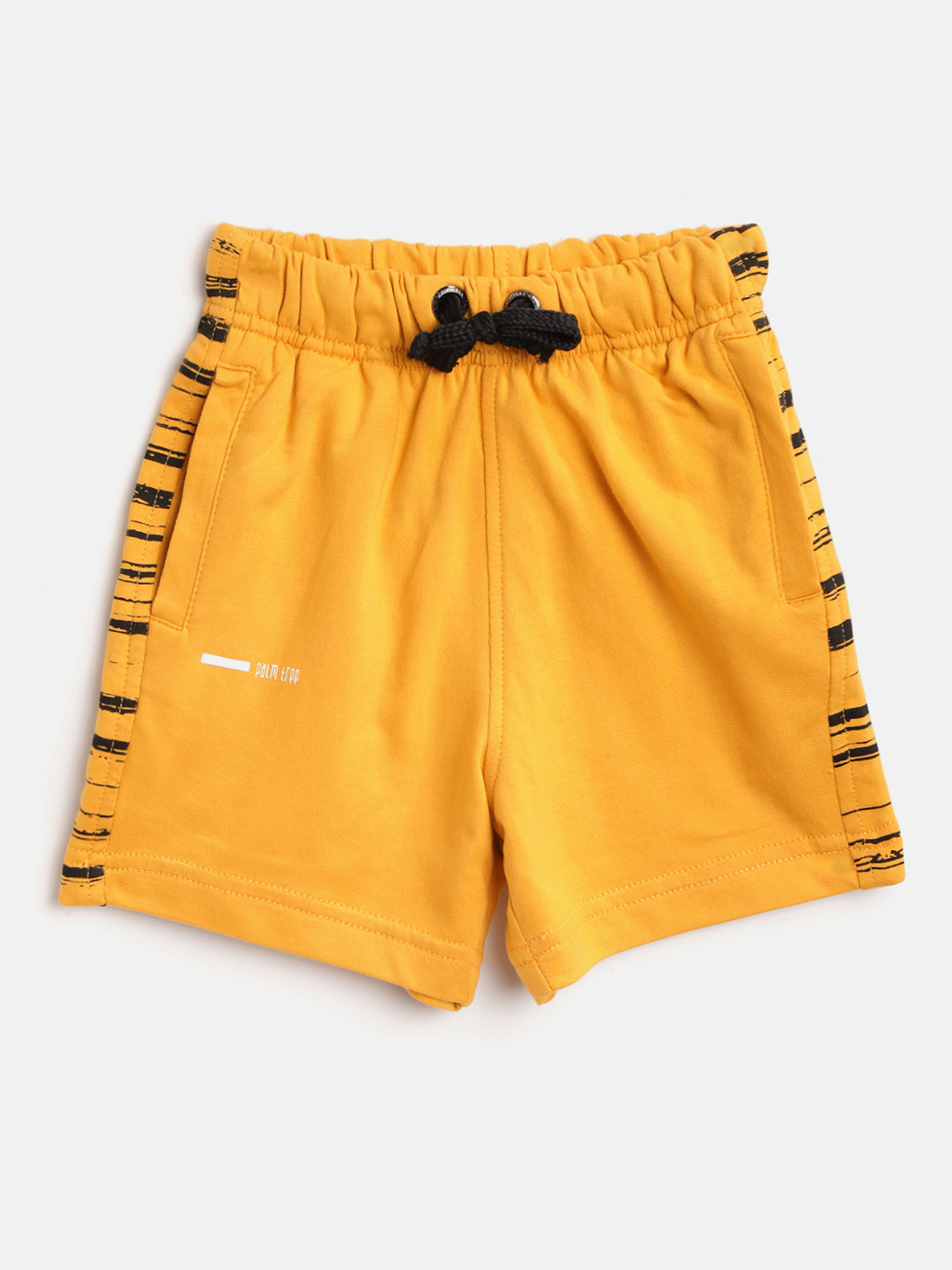 Buy Palm Tree Boys Yellow Solid Regular Fit Shorts Shorts for Boys