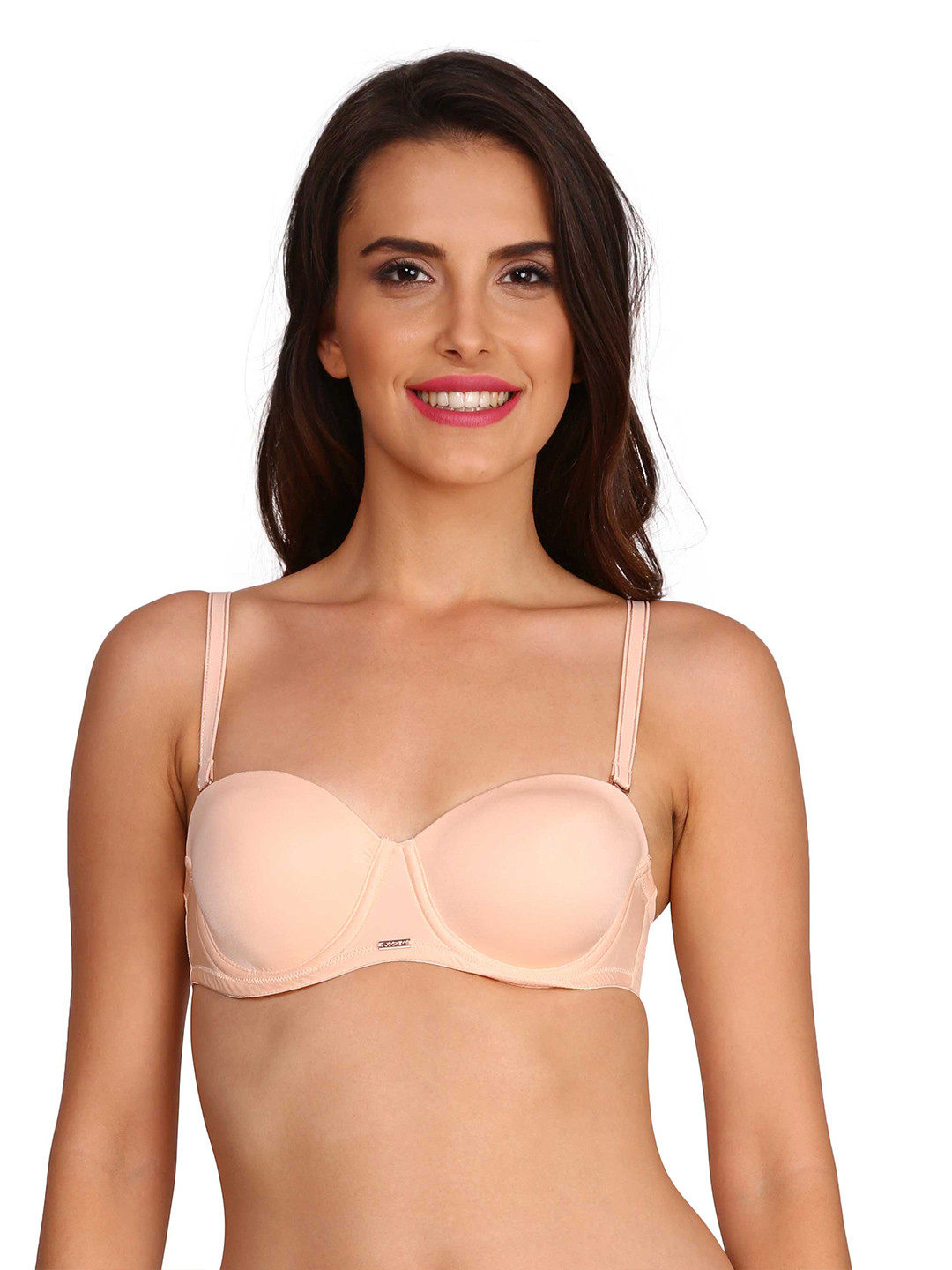 Buy Jockey Peach Coloured Multiway Padded Bra 2101 0105 Bra for Women