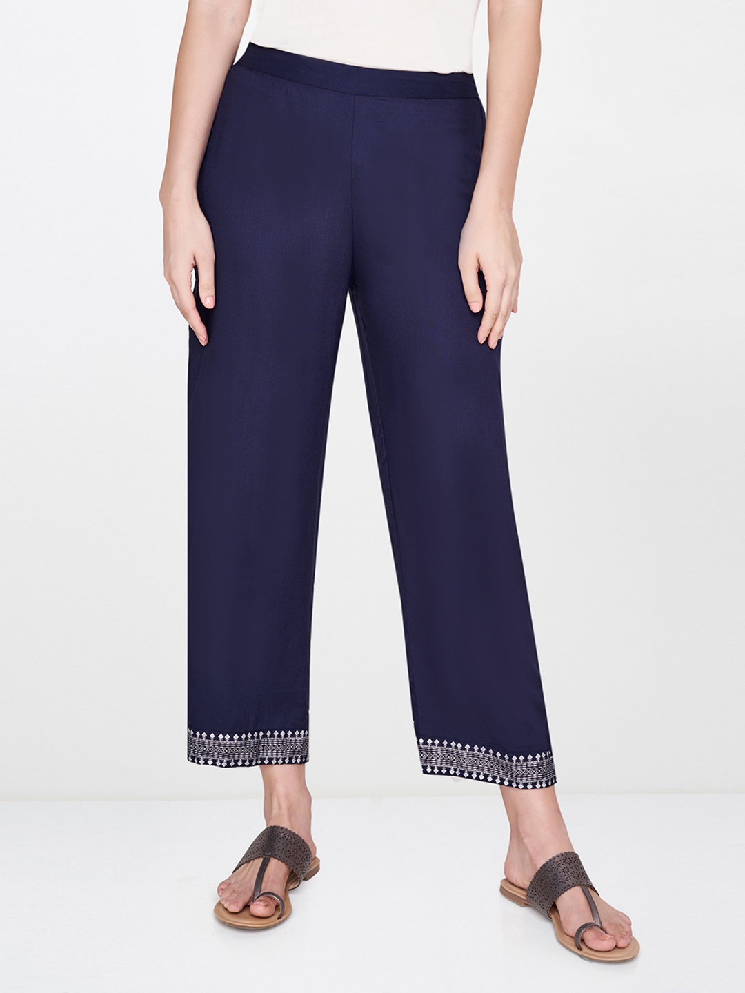 navy blue trousers women