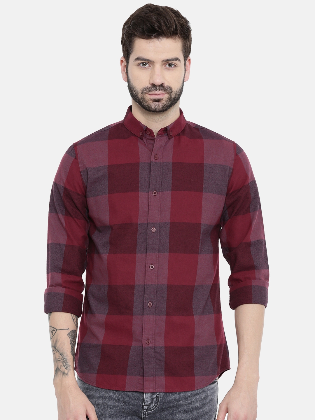 maroon jeans mens