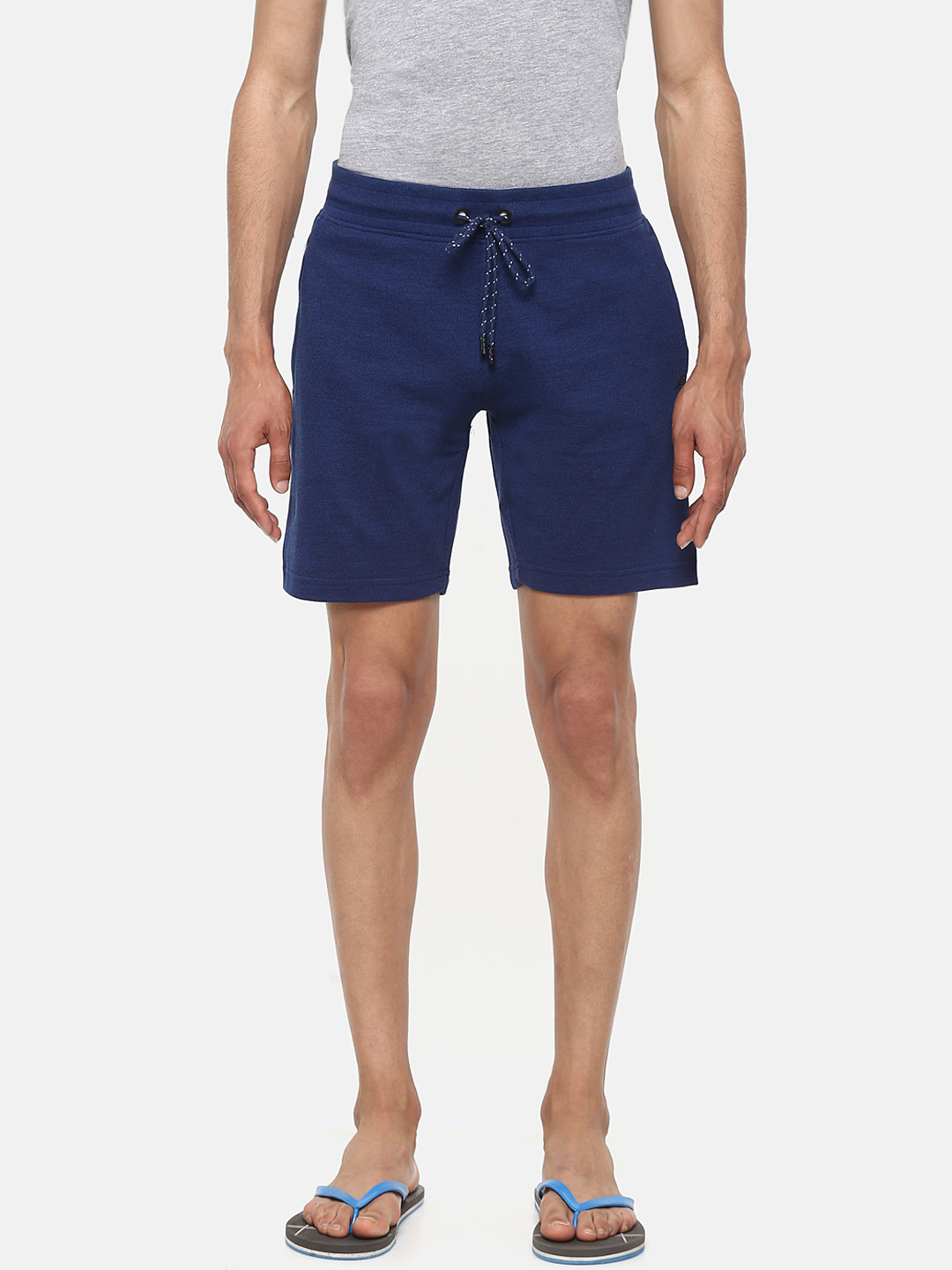 Buy Sweet Dreams Men Navy Blue Solid Lounge Shorts MS 1679A9 Lounge