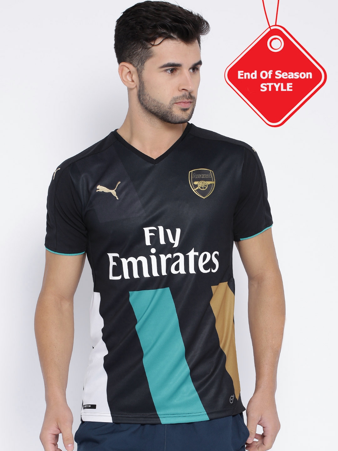 Buy Puma Black Arsenal F C Replica T Shirt Tshirts For Men 961959 Myntra