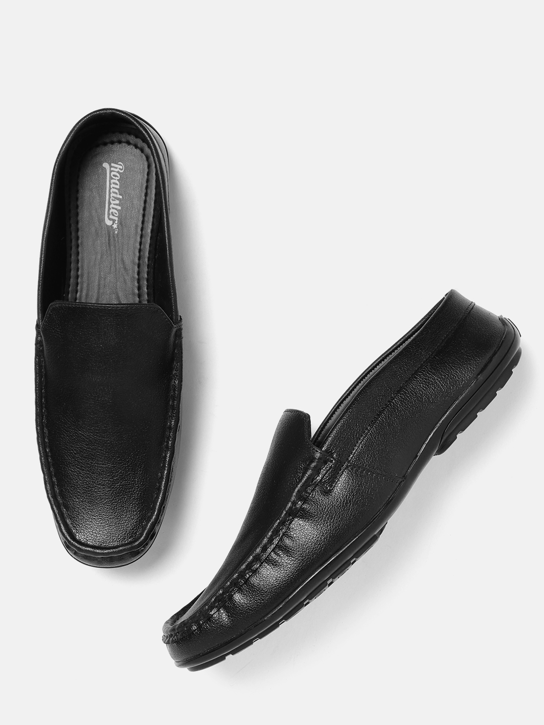 mens black loafers 10.5