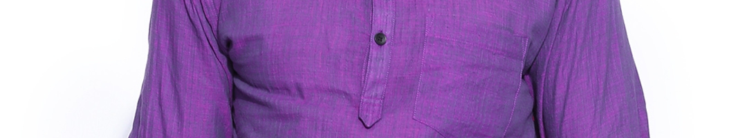 Buy Svanik Purple Patterned Kurta - Kurtas for Men 964433 | Myntra