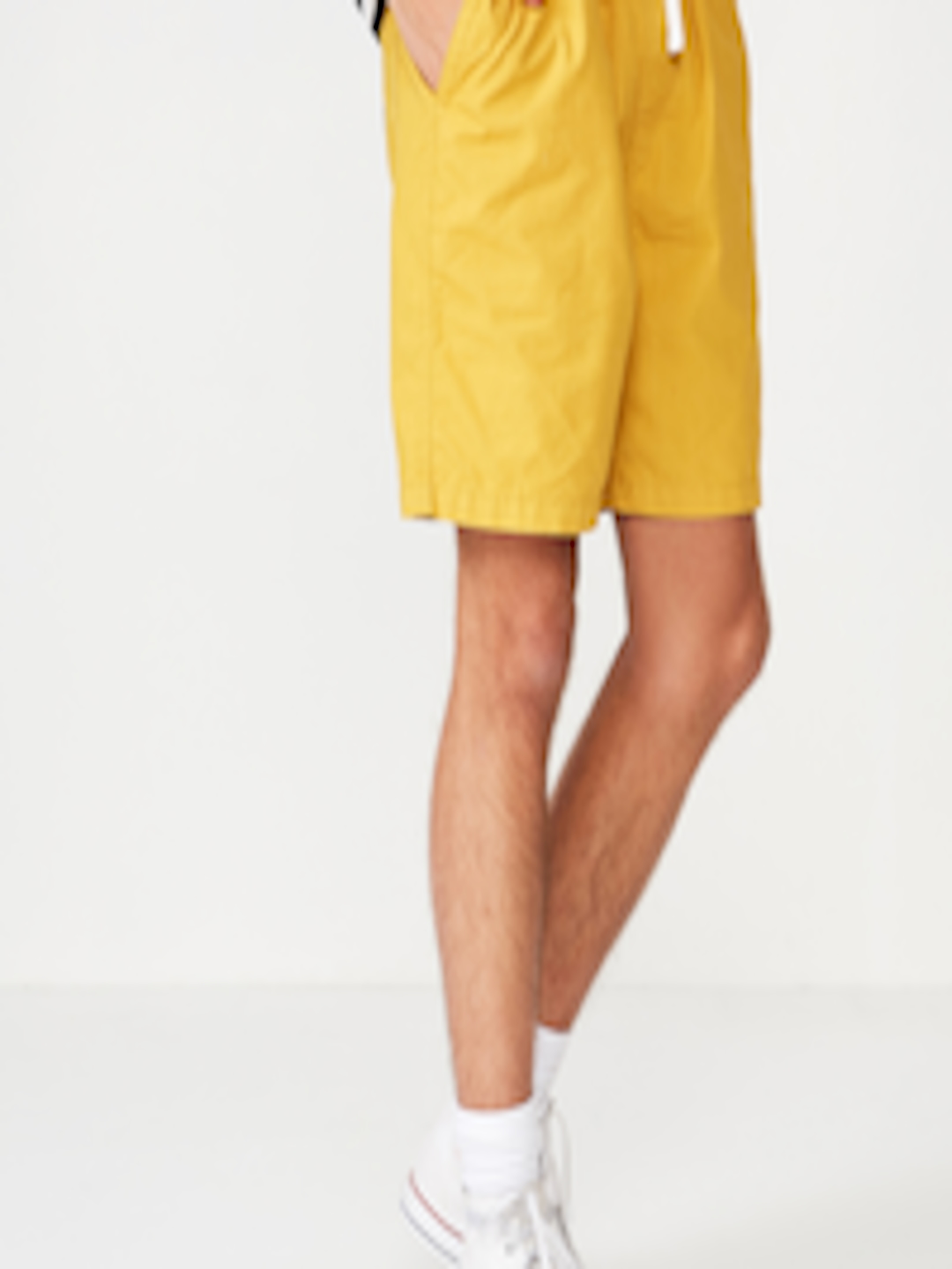Buy COTTON ON Men Yellow Solid Regular Fit Regular Shorts - Shorts for ...