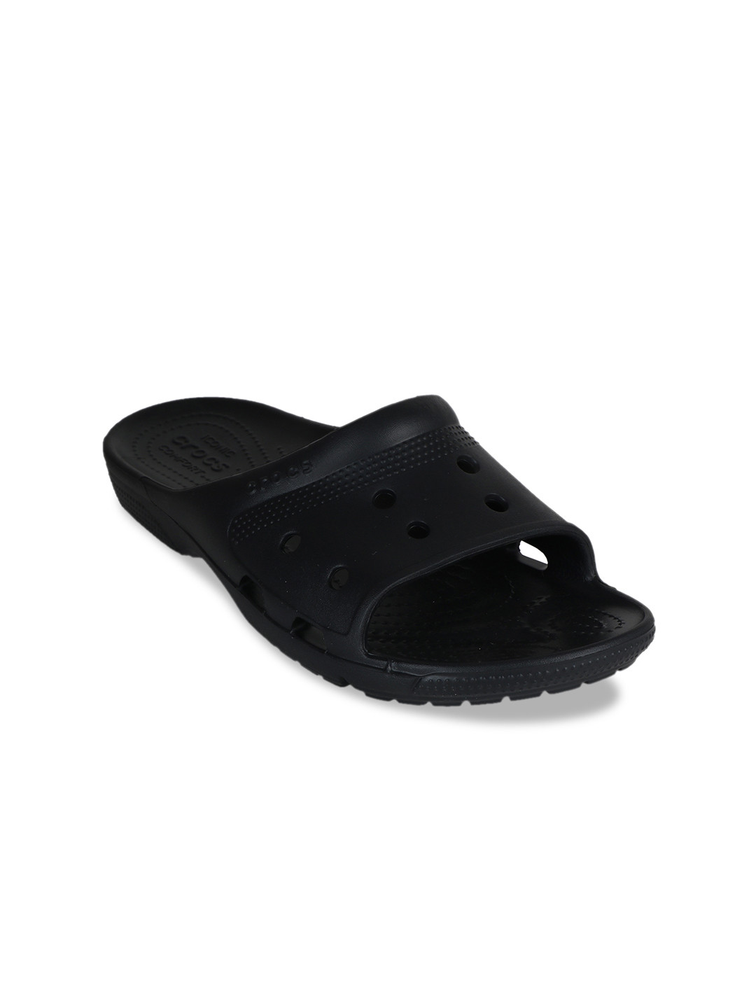Mens Crocs Crocband II Slide White Black Sliders Flip Flops Sandals Shu Size | eBay