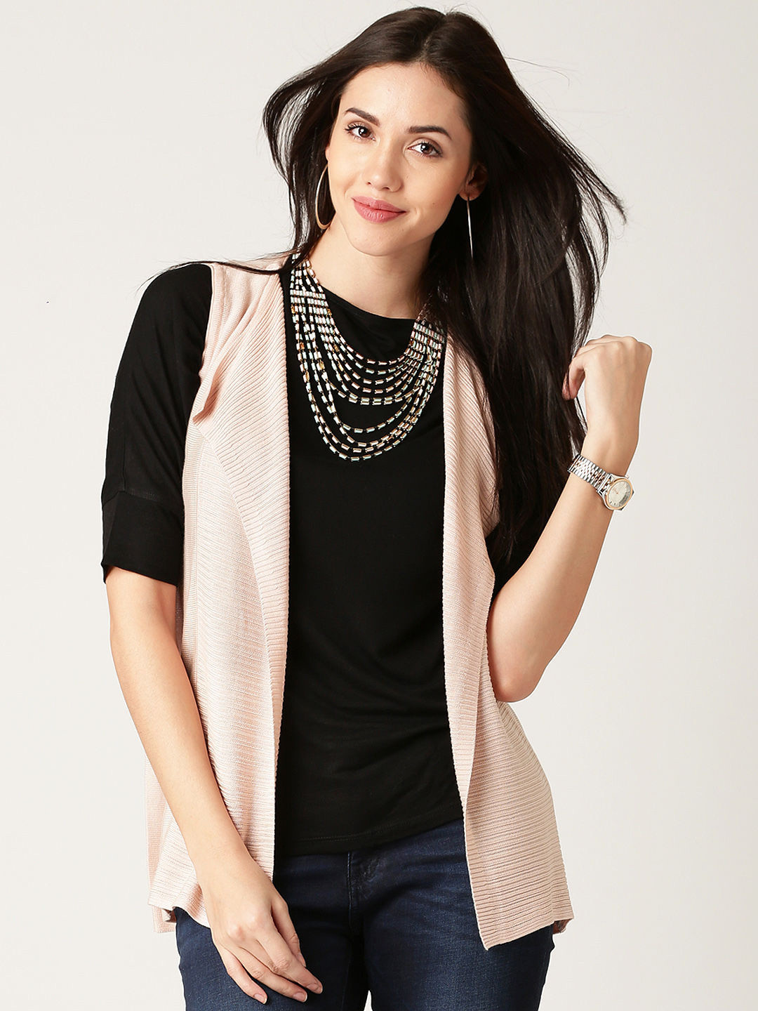 Buy All About You From Deepika Padukone Peach Coloured Shrug Shrug for Women 965594 Myntra