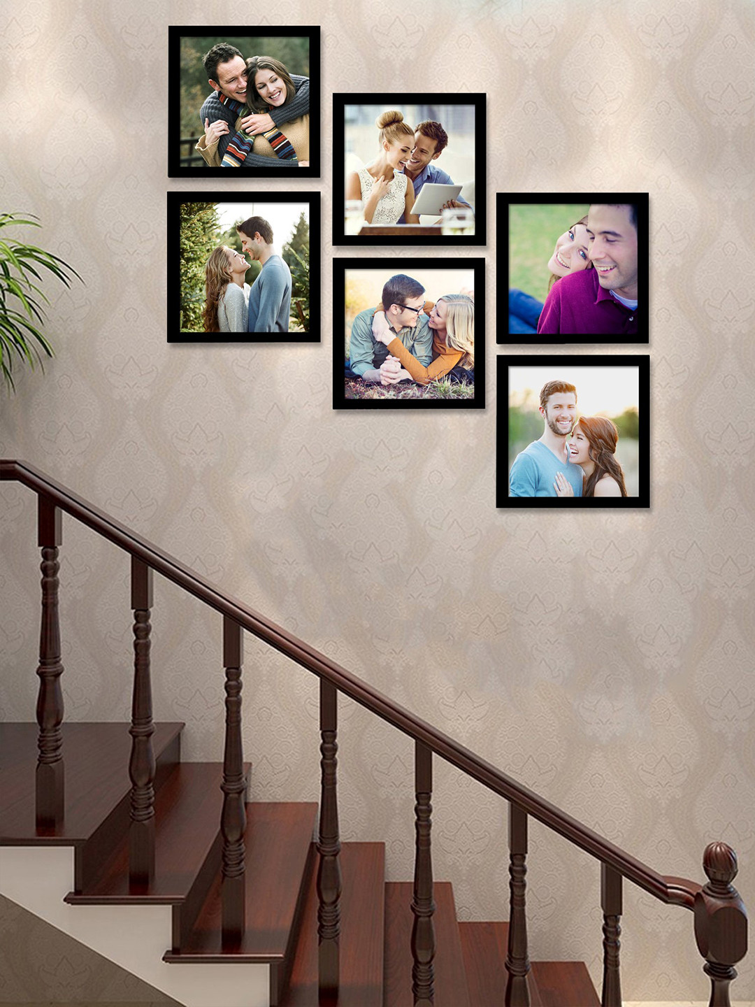 Buy Art Street Set Of 6 Photo Frames Photo Frames for Unisex 9656033
