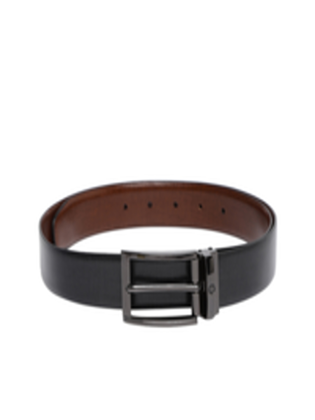 Buy Louis Philippe Men Black Genuine Leather Belt - Belts for Men ...