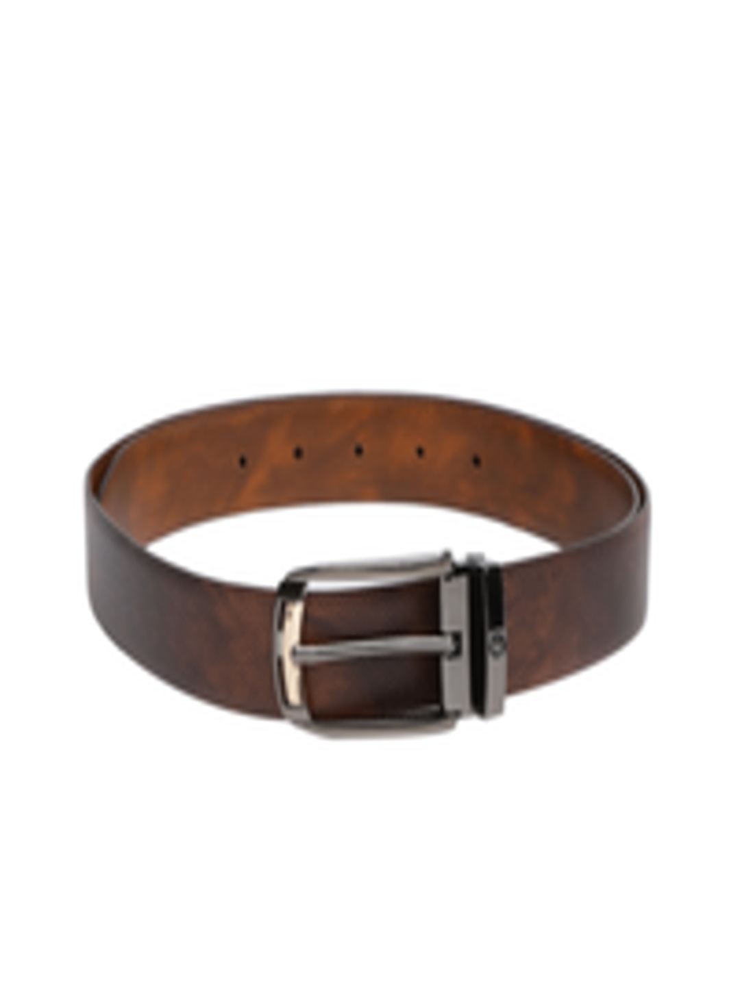 Buy Louis Philippe Men Brown Textured Reversible Leather Belt - Belts for Men 9658283 | Myntra