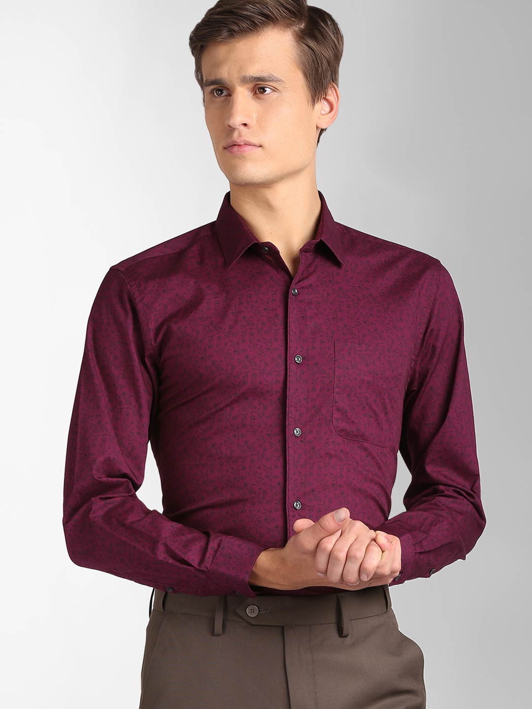 peter england shirts black