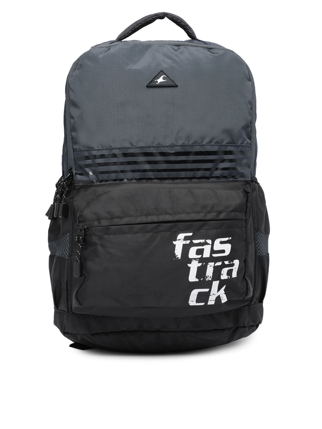 Buy Fastrack Men Charcoal Grey Brand Logo Laptop Backpack Backpacks