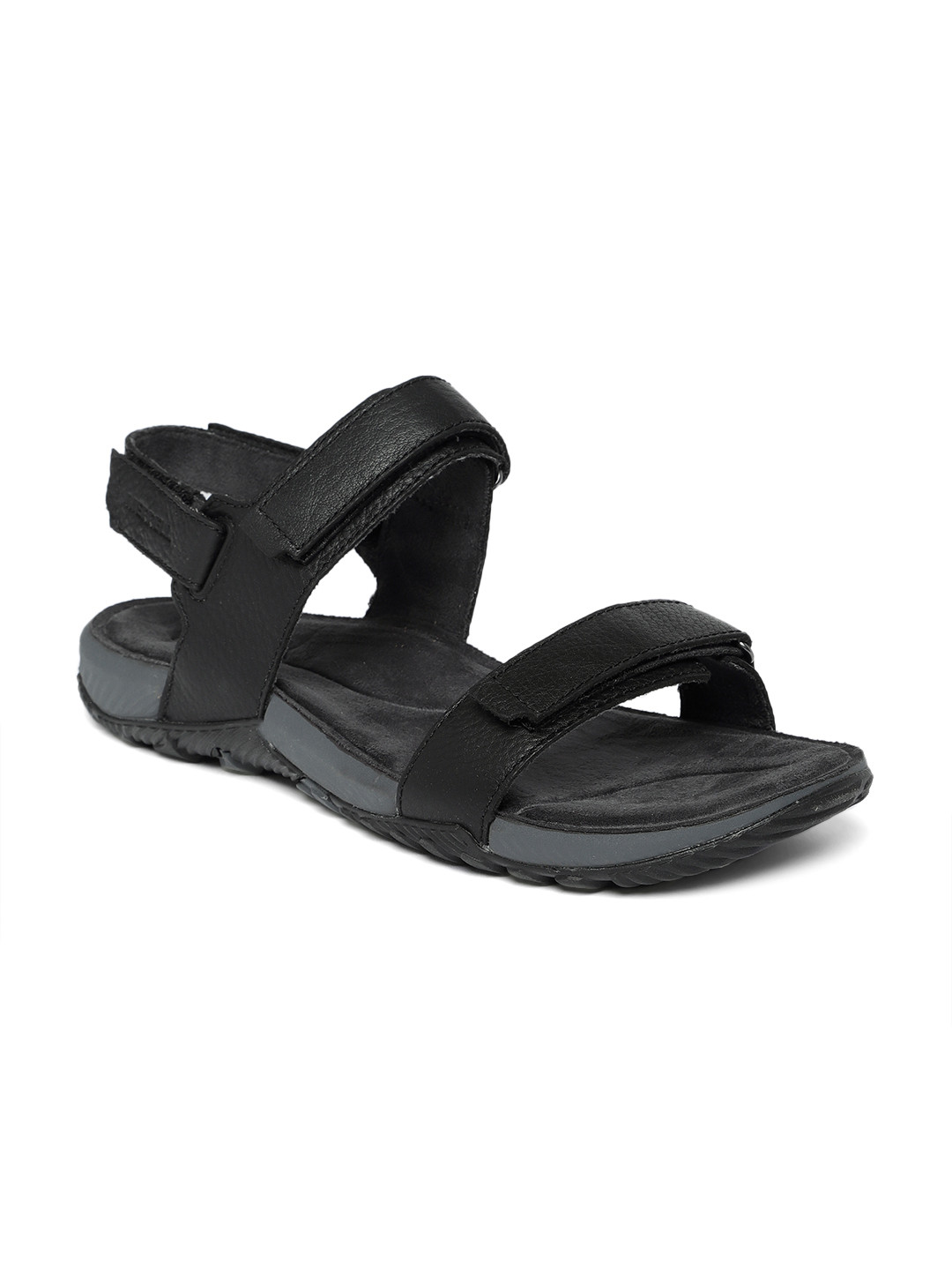 Buy Merrell Men Black TERRANT Leather Sandals Sandals for Men 9683889