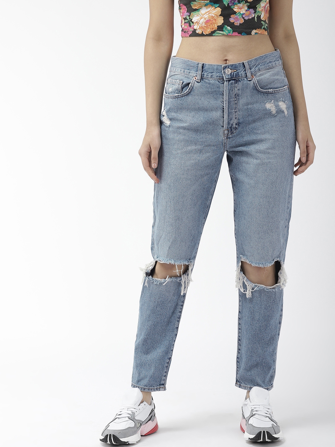 highly distressed jeans womens