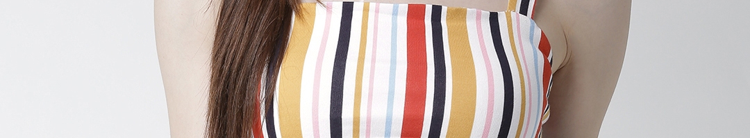 Buy FOREVER 21 Women Multicoloured Striped Bralette Top - Tops for ...