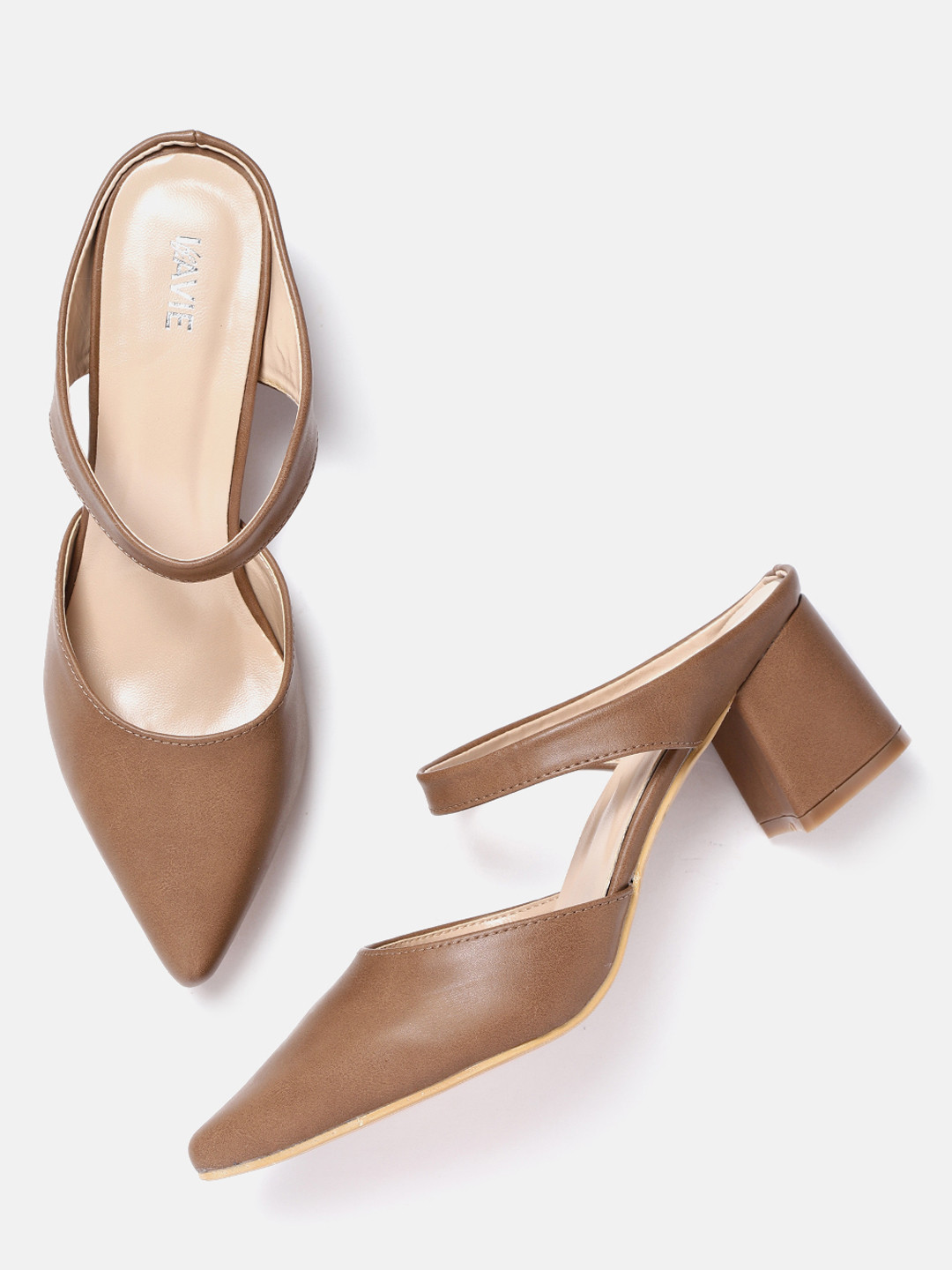 Buy Lavie Women Brown Solid Pumps Heels for Women 9686819 Myntra
