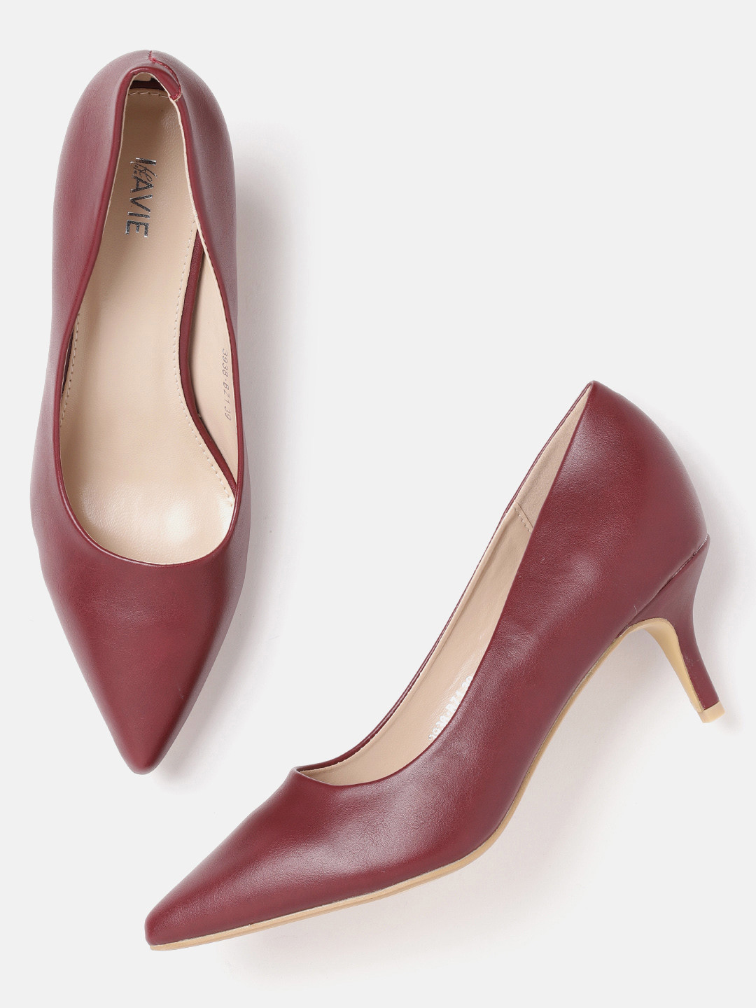 Buy Lavie Women Maroon Solid Pumps Heels for Women 9686925 Myntra