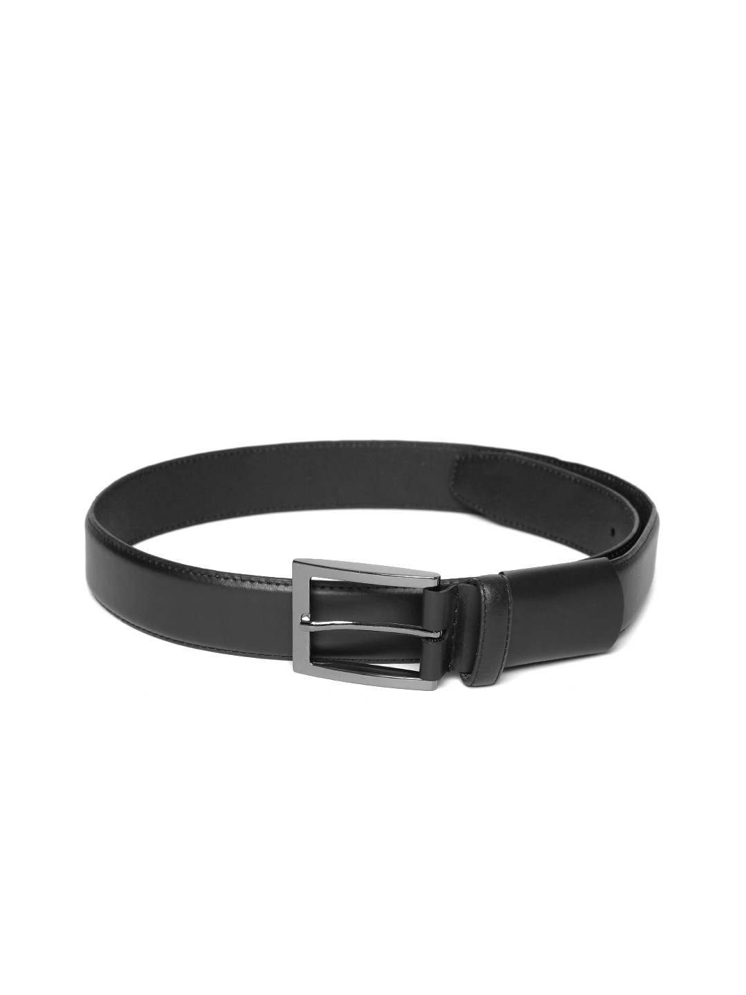 Buy Marks & Spencer Men Black Solid Leather Belt Belts for Men