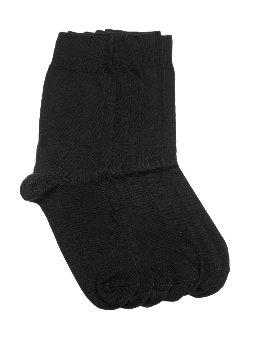 Buy Marks & Spencer Men Pack Of 7 Black Solid Above Ankle Length Cool