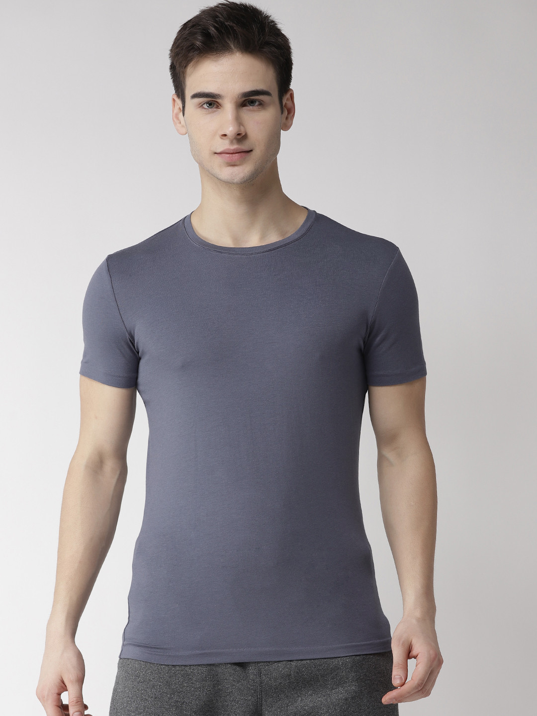 Buy Marks & Spencer Men Blue Solid Innerwear Vest T141620A Innerwear