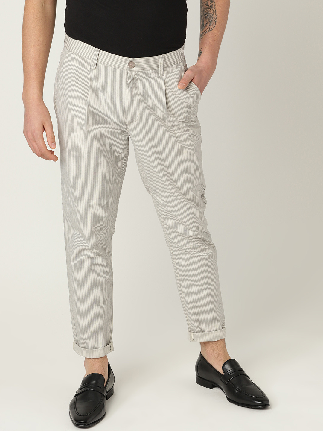 Benetton Plaid Wool Trousers (XS)