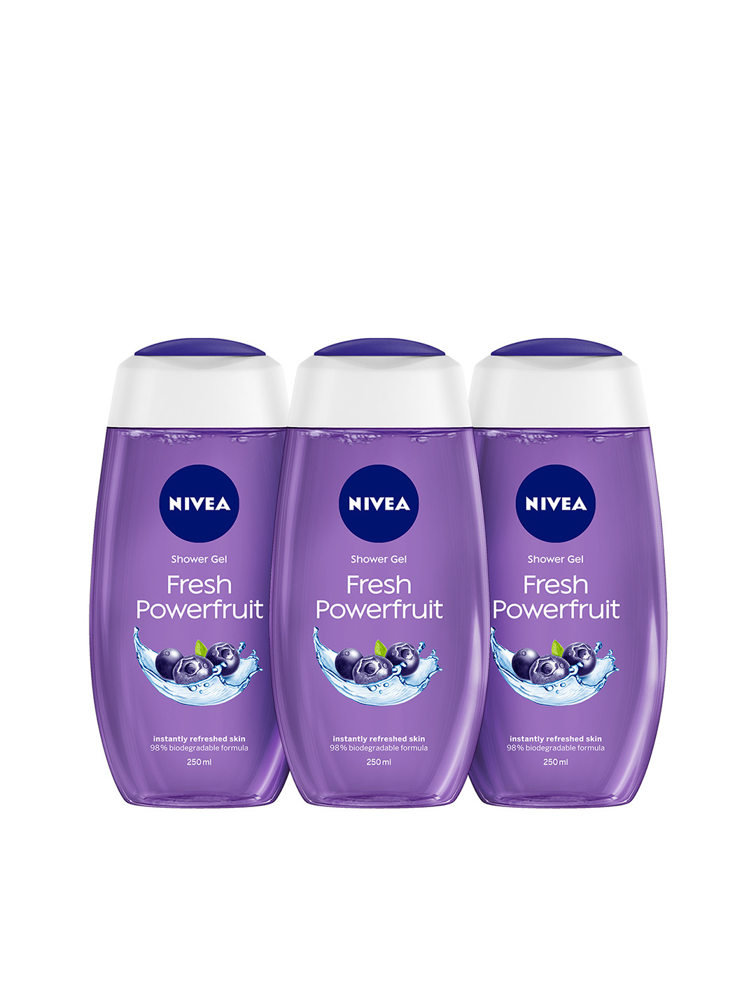 Buy Nivea Women Set Of 3 Fresh Powerfruit Care Shower Body Wash Body