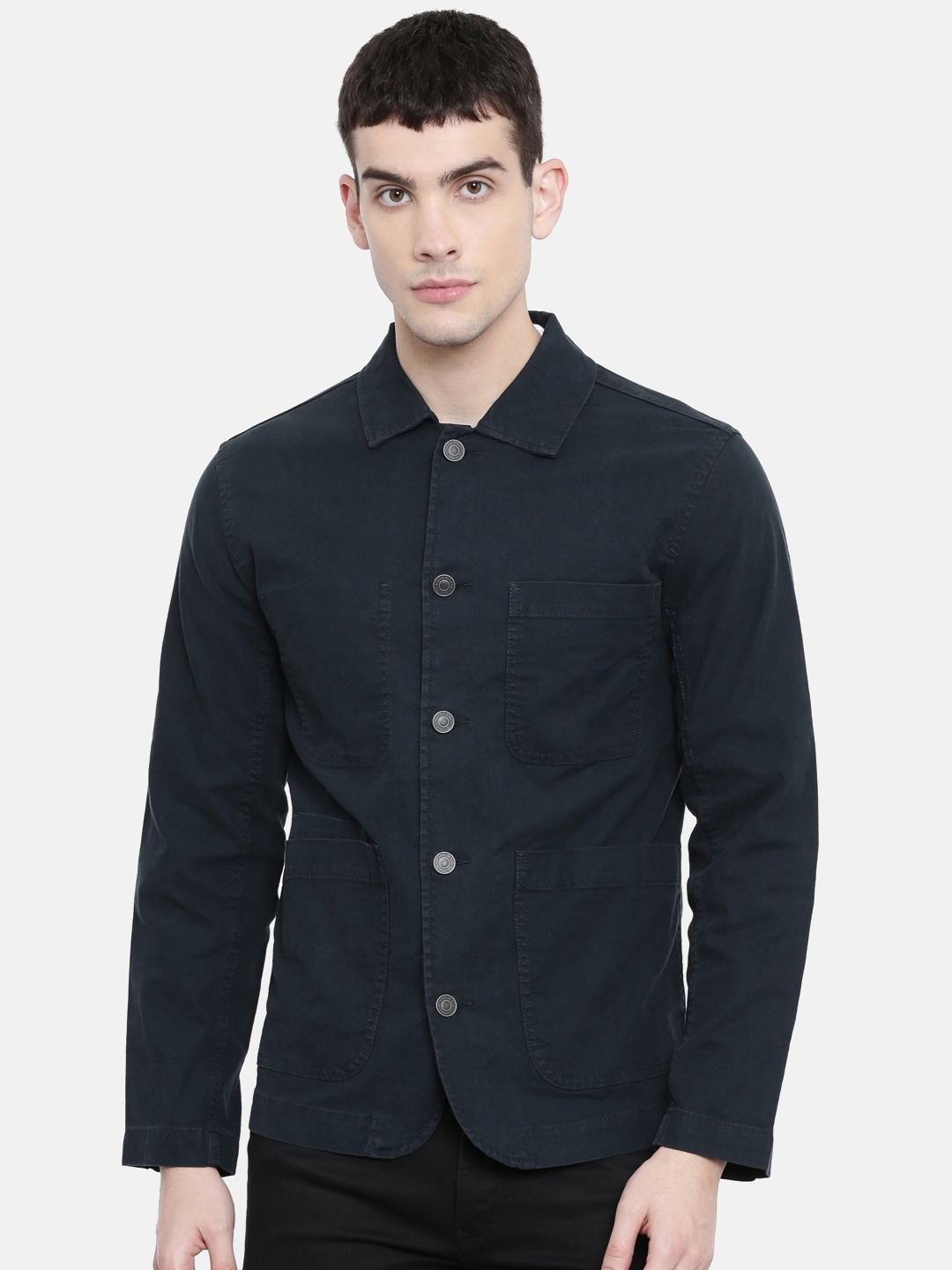 Buy Selected Men Navy Blue Solid Tailored Jacket Jackets For Men 9721267 Myntra 