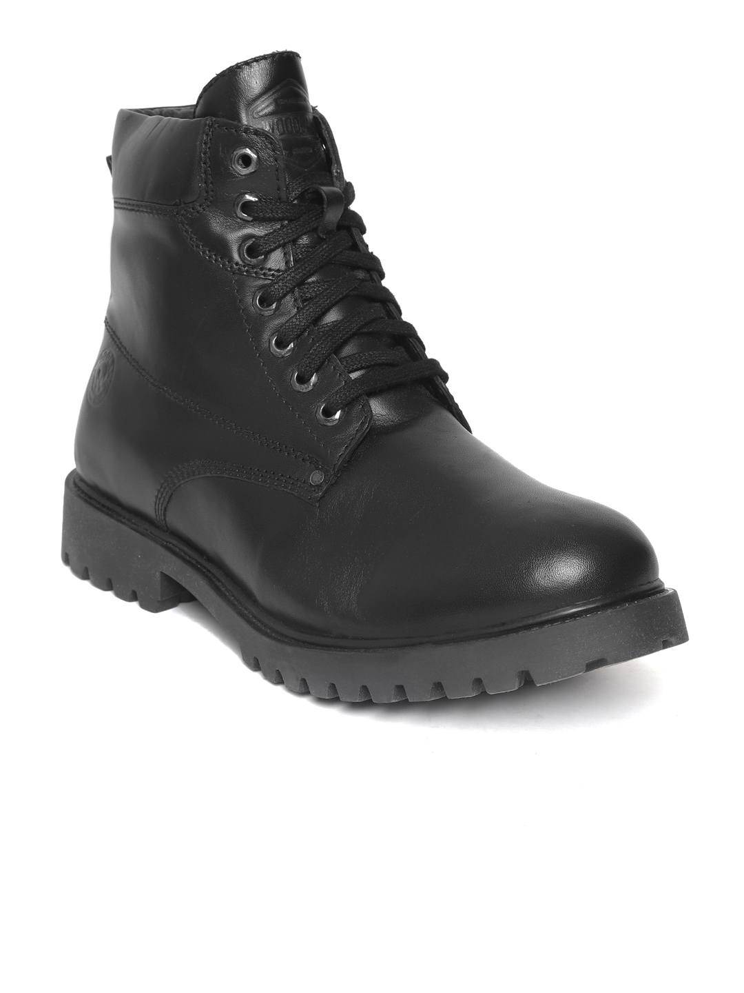 are woodland shoes made of leather