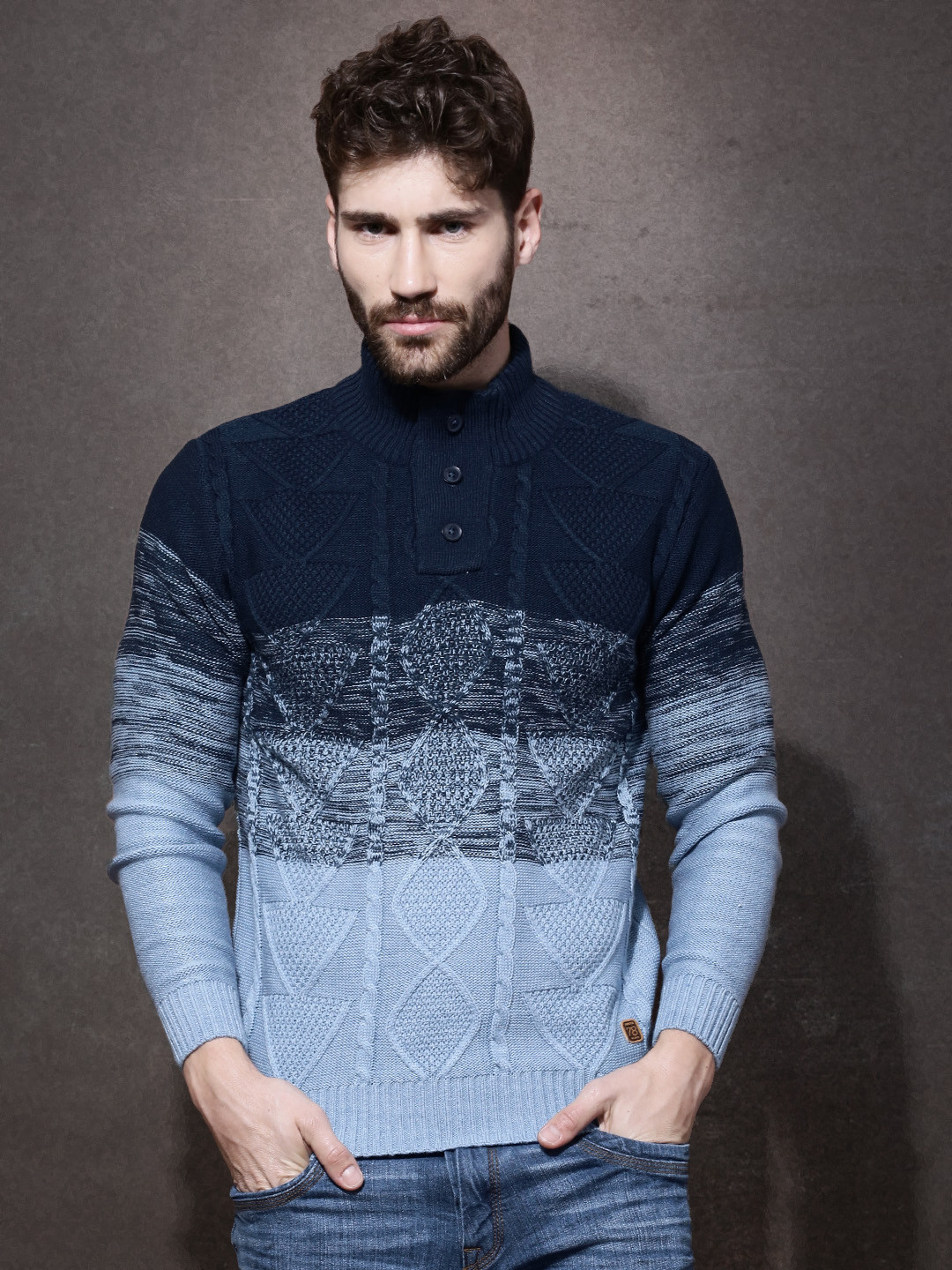 Buy Roadster Blue Sweater Sweaters for Men 973310 Myntra