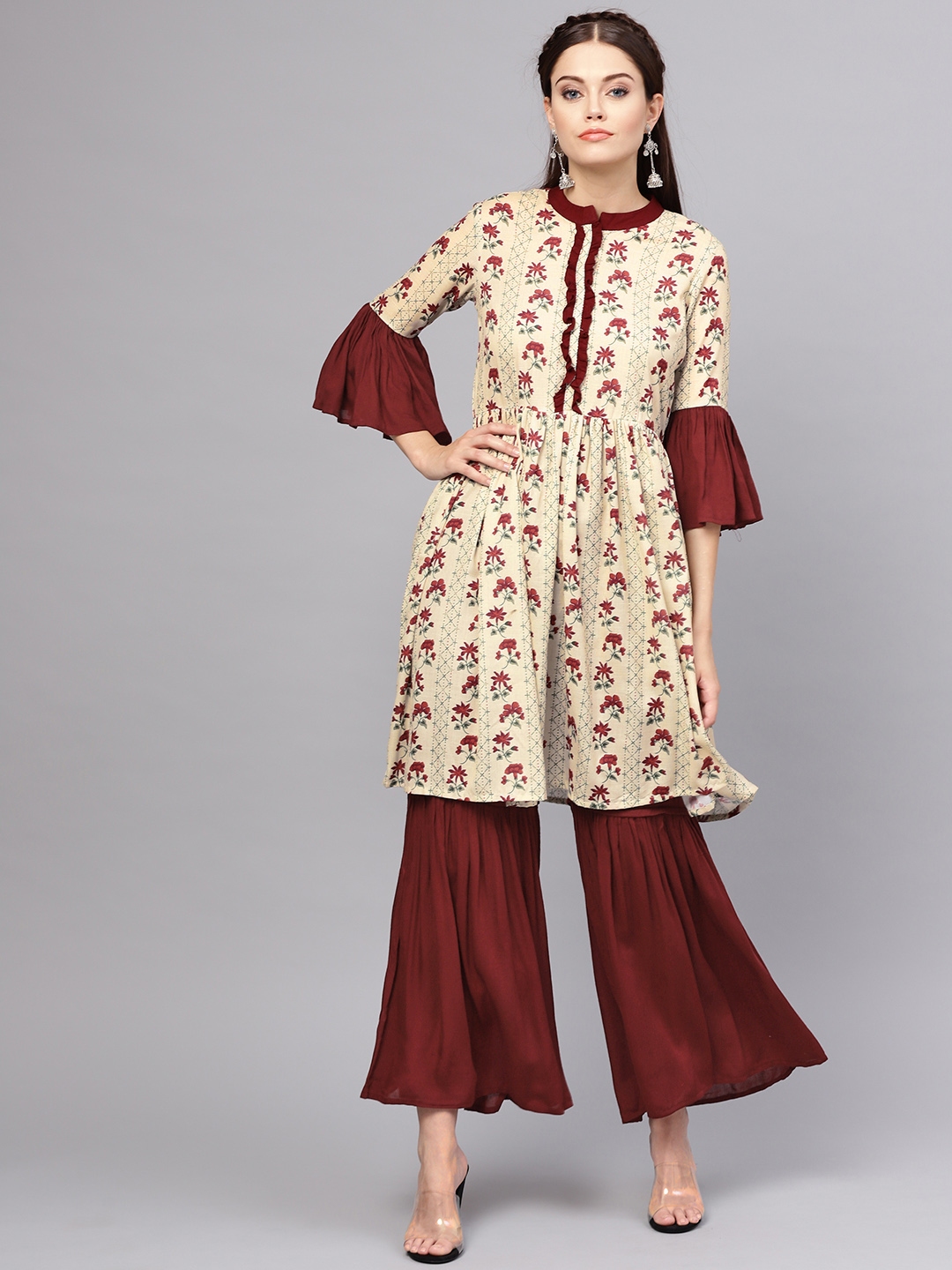 sharara set in myntra