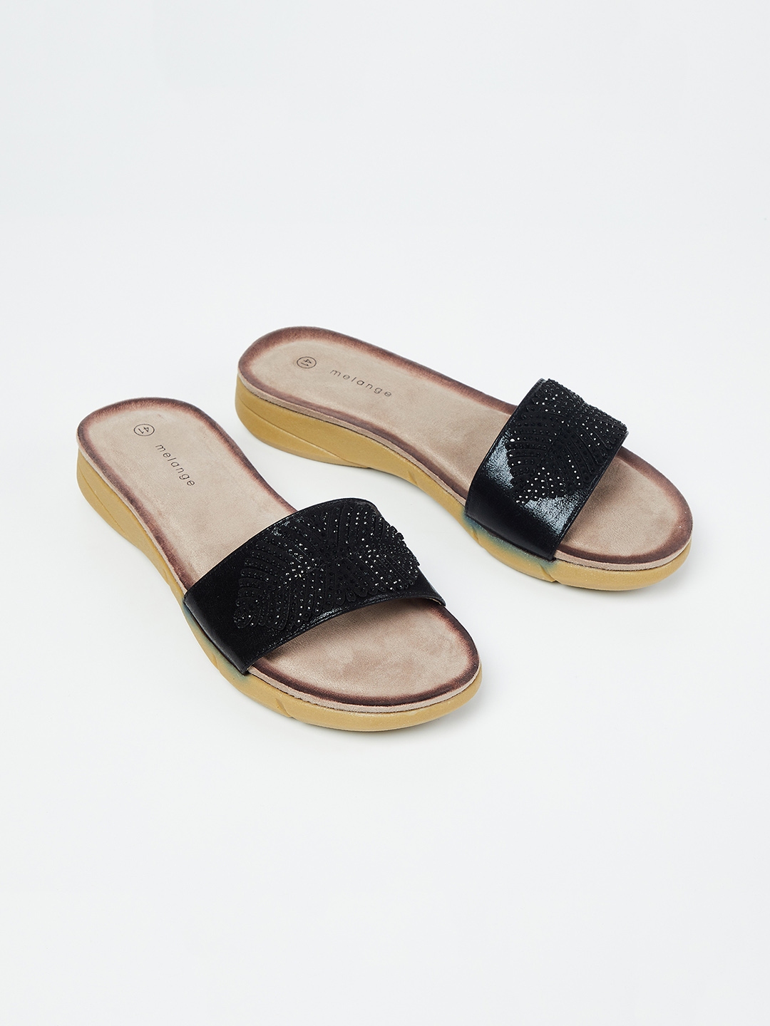 open toe flats myntra