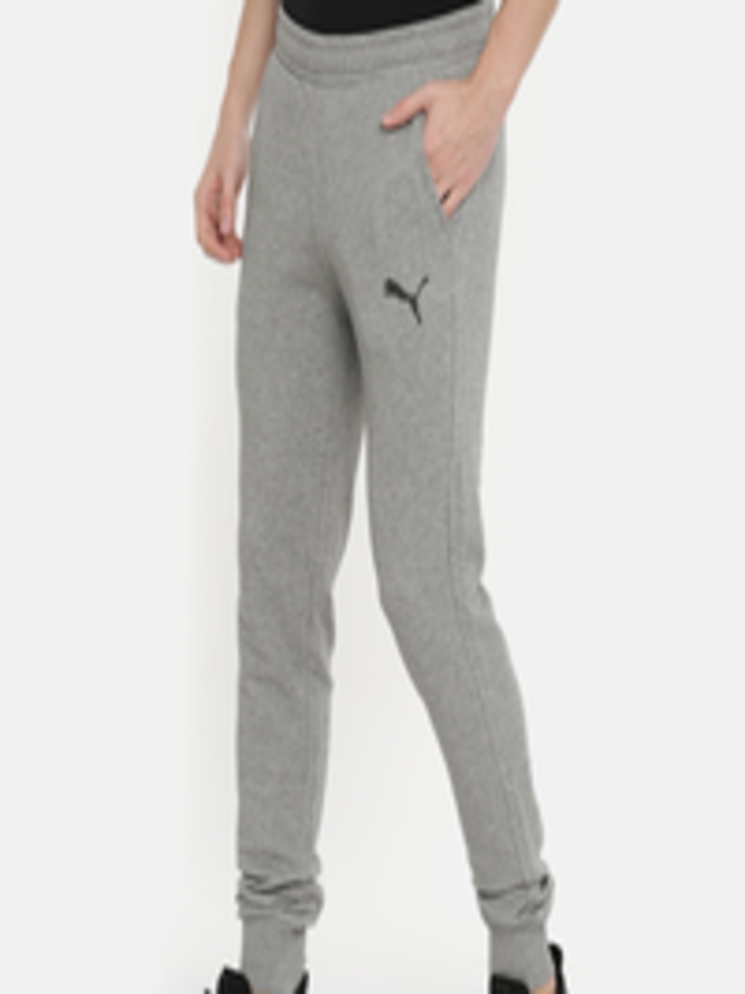Buy Puma Men Grey Solid Slim Fit Joggers - Track Pants for Men 9755071 ...
