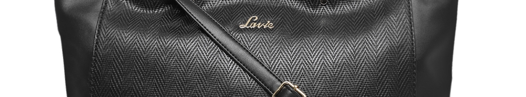 Buy Lavie Black Textured Shoulder Bag - Handbags for Women 9762069 | Myntra