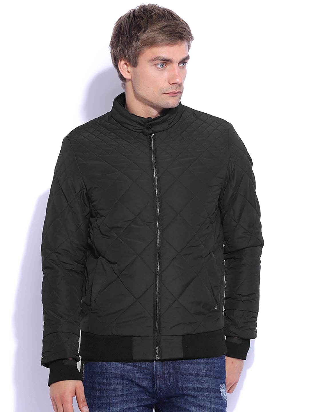 Buy Arrow New York Black Quilted Jacket - Jackets for Men 976273 | Myntra