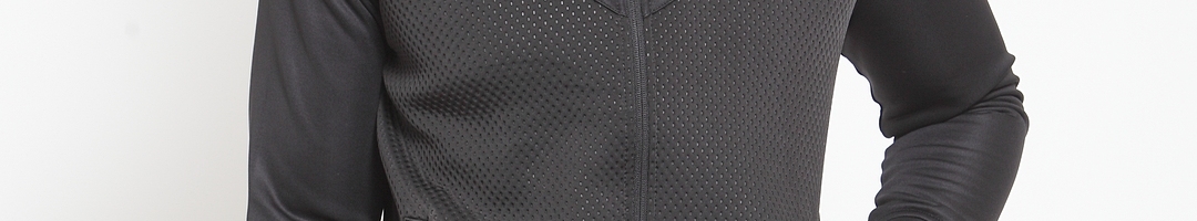 Buy Invincible Men Black Solid Athleisure Jacket - Jackets for Men ...