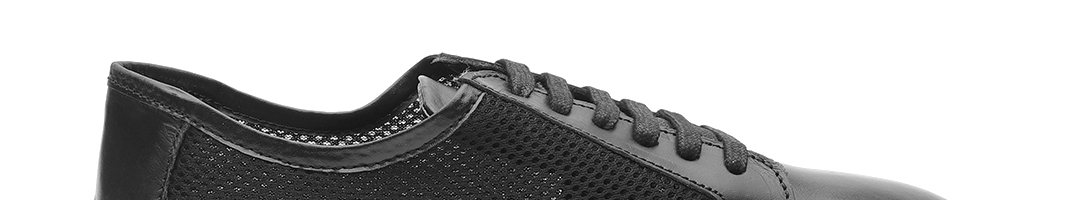 Buy Carlton London Men Black Textured Sneakers - Casual Shoes for Men ...