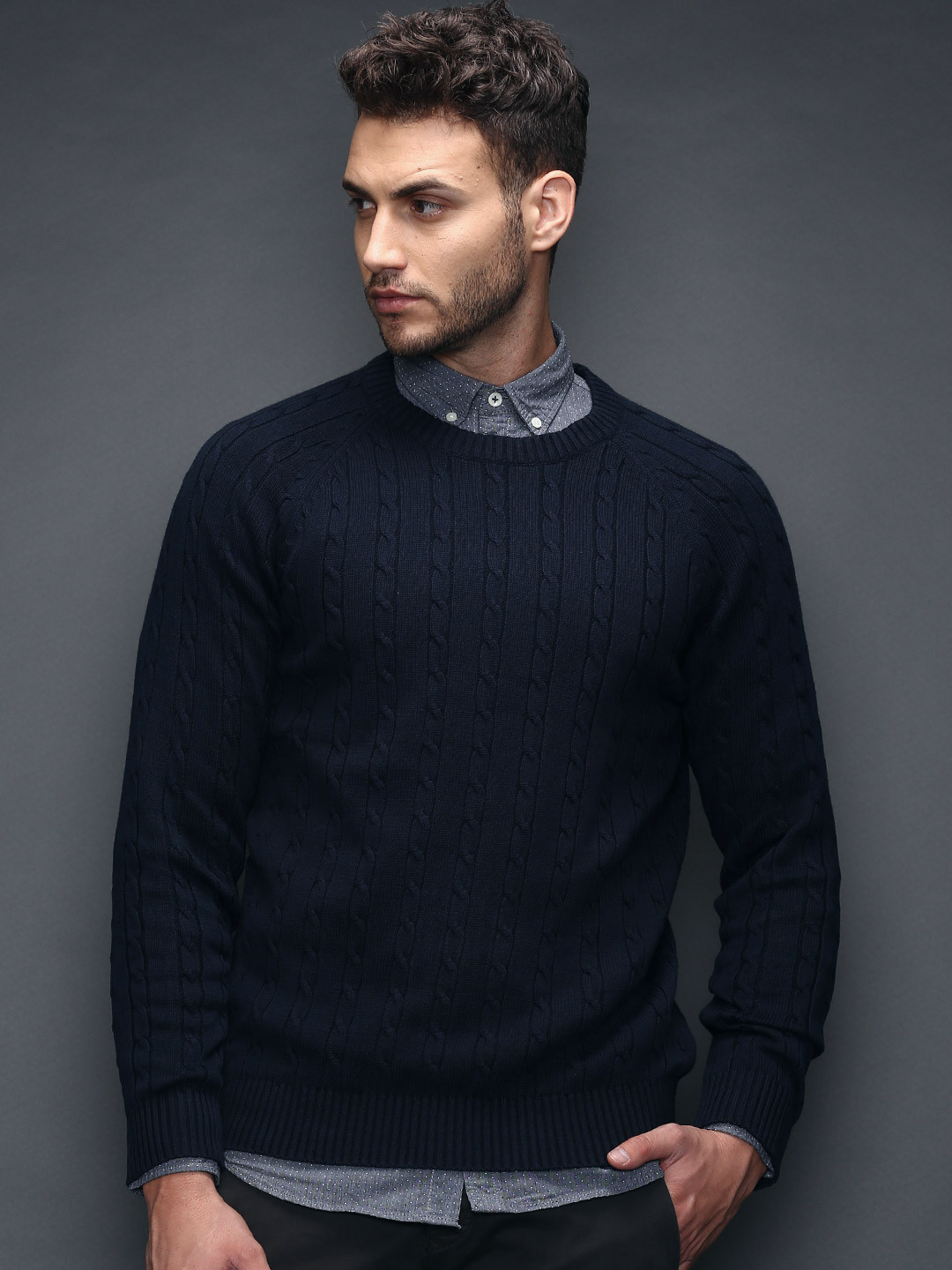 Buy SELECTED Navy Sweater Sweaters for Men 977421 Myntra