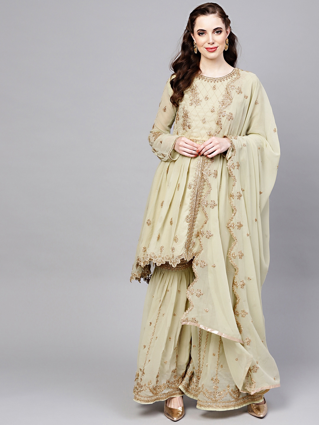sharara set in myntra