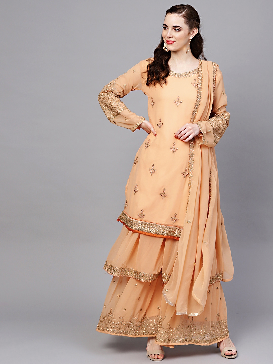 sharara set in myntra