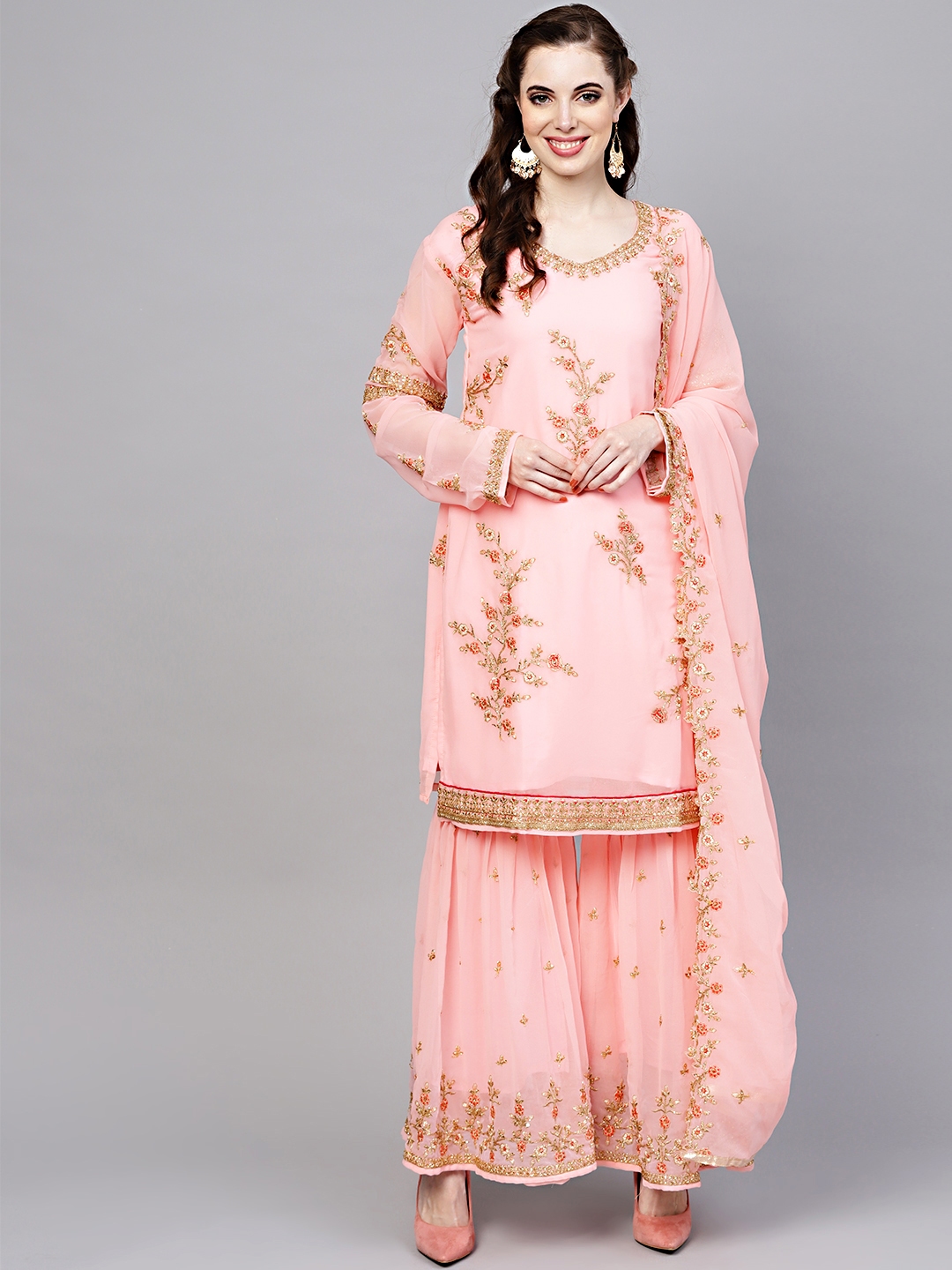 sharara set in myntra