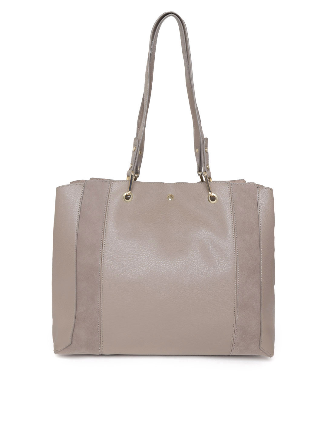 Buy Accessorize Taupe Solid Shoulder Bag Handbags for Women 9801143