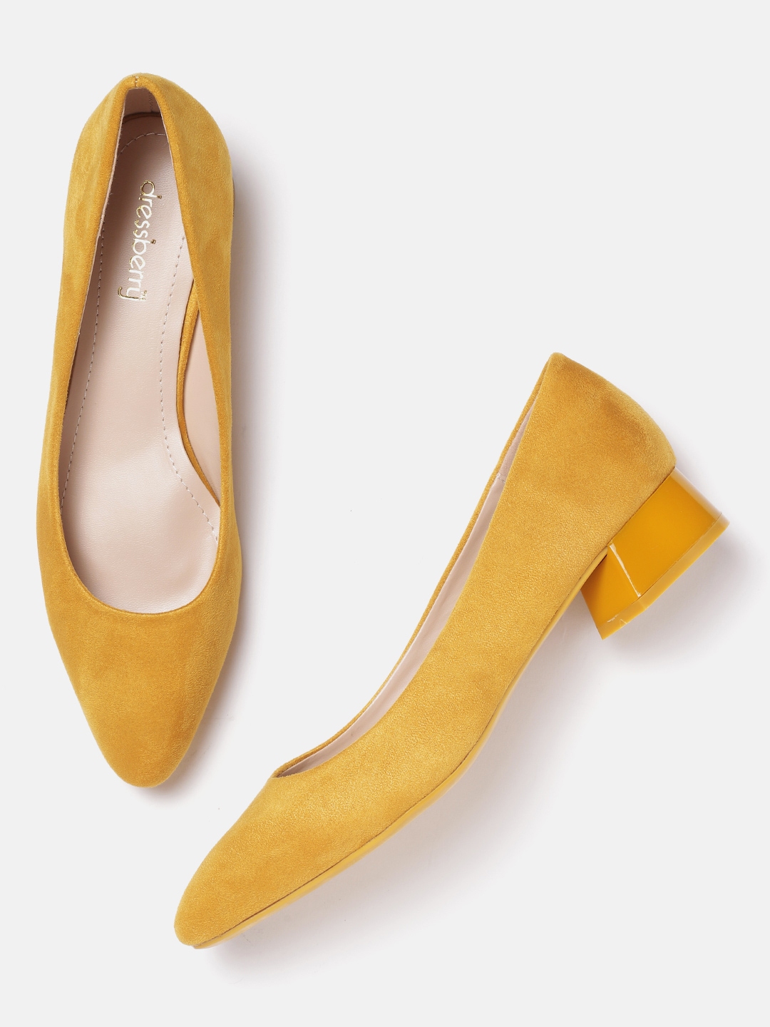 yellow pumps for women